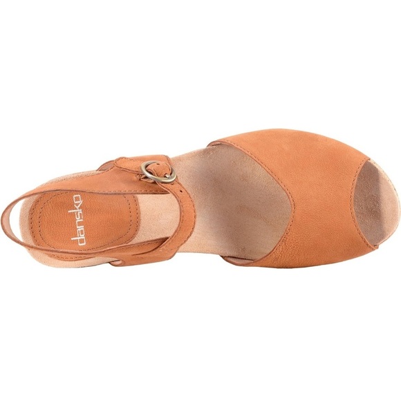 Dansko Womens Charlotte Camel Milled Nubuck Wedge - Picture 8 of 8